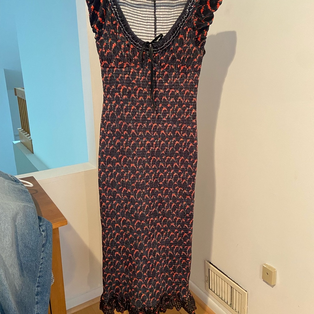 Free People NWOT Black and Red Dress
